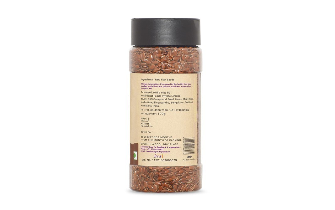 Fulsome Flax Seeds    Plastic Bottle  100 grams